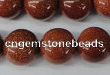 CRO486 15.5 inches 18mm round goldstone beads wholesale