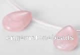 CRQ04 18*25mm flat teardrop A grade natural rose quartz beads