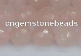 CRQ292 15.5 inches 12mm faceted round rose quartz gemstone beads