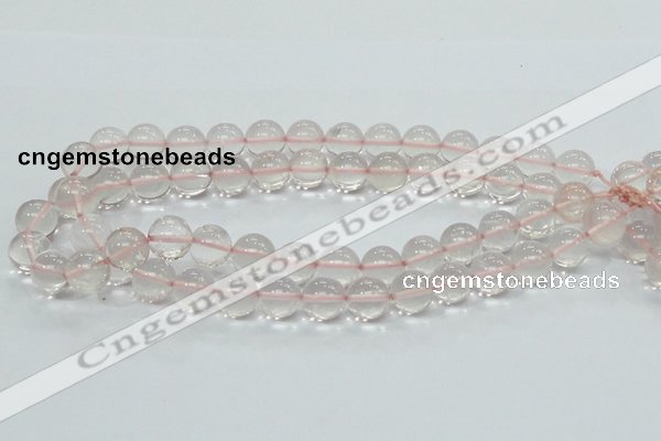 CRQ54 15.5 inches 14mm round natural rose quartz beads wholesale