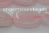 CRQ613 15.5 inches 18*25mm oval rose quartz beads wholesale