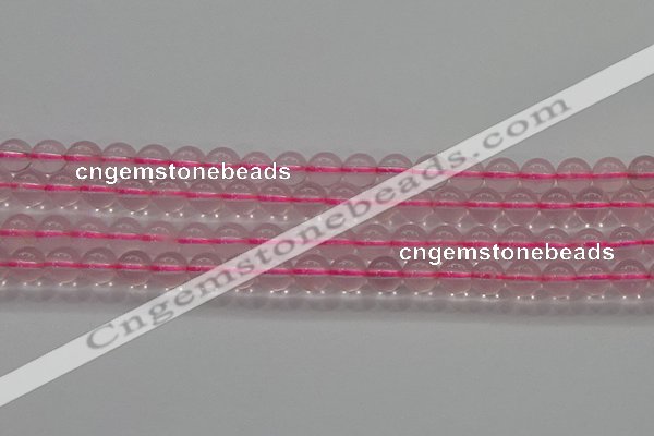 CRQ855 15.5 inches 6mm round natural rose quartz gemstone beads