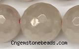 CRQ868 15 inches 12mm faceted round AB-color rose quartz beads