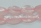 CRQ91 15.5 inches 13*18mm faceted oval natural rose quartz beads