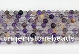 CRU1018 15.5 inches 6mm round mixed rutilated quartz beads