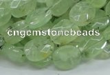 CRU118 15.5 inches 10*12mm faceted freeform green rutilated quartz beads