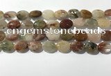 CRU922 15.5 inches 12*16mm oval mixed rutilated quartz beads wholesale