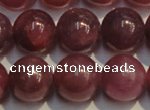 CRZ1009 15.5 inches 7mm - 7.5mm round AA grade natural ruby beads