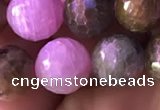 CRZ1133 15.5 inches 10mm faceted round ruby sapphire beads