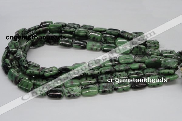 CRZ17 15.5 inches 13*18mm rectangle ruby zoisite gemstone beads