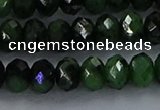 CRZ754 15.5 inches 5*8mm faceted rondelle ruby zoisite beads