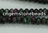 CRZ922 15.5 inches 8*12mm rondelle Chinese ruby zoisite beads