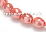 CSB01 16 inches 8*12mm nugget shell pearl beads Wholesale