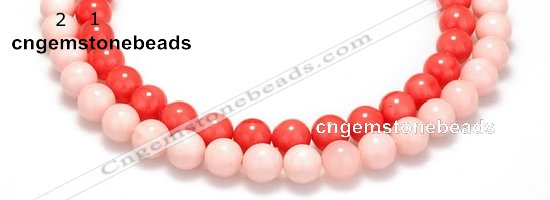CSB11 16 inches 8mm round shell pearl beads Wholesale