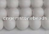 CSB1354 15.5 inches 12mm matte round shell pearl beads wholesale