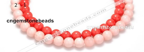 CSB14 16 inches 12mm round shell pearl beads Wholesale