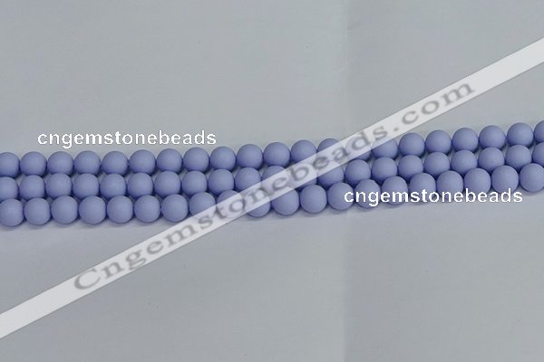 CSB1701 15.5 inches 6mm round matte shell pearl beads wholesale