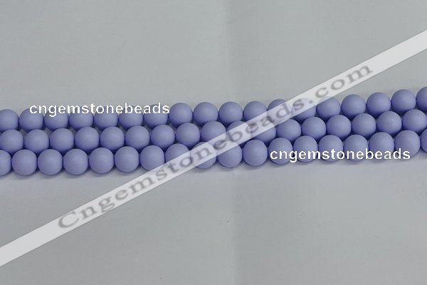 CSB1702 15.5 inches 8mm round matte shell pearl beads wholesale