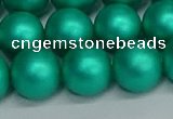 CSB1755 15.5 inches 14mm round matte shell pearl beads wholesale
