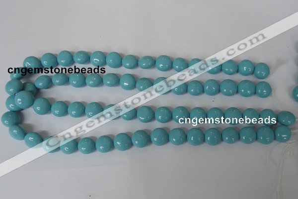 CSB183 15.5 inches 12mm flat round shell pearl beads wholesale