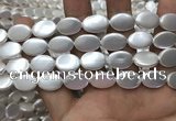 CSB2134 15.5 inches 10*15mm oval shell pearl beads wholesale