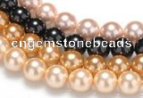CSB28 16 inches 10mm round shell pearl beads Wholesale