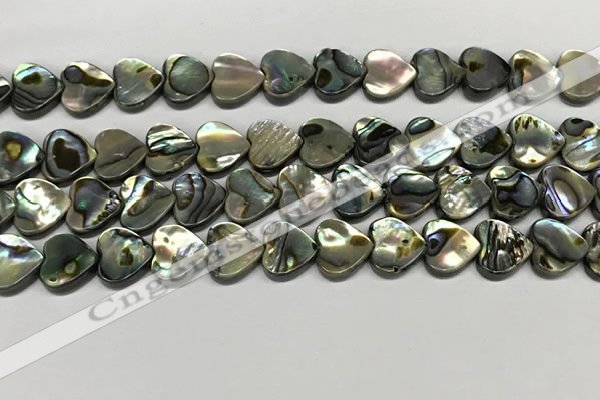 CSB4112 15.5 inches 10mm heart abalone shell beads wholesale