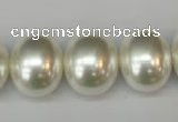 CSB826 15.5 inches 16*19mm oval shell pearl beads wholesale