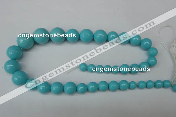 CSB932 15.5 inches 8mm - 16mm round shell pearl beads wholesale