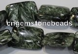 CSH115 15.5 inches 18*25mm rectangle natural seraphinite gemstone beads