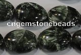 CSH134 15.5 inches 16*20mm oval natural seraphinite gemstone beads