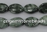 CSH55 15.5 inches 12*16mm oval natural seraphinite gemstone beads