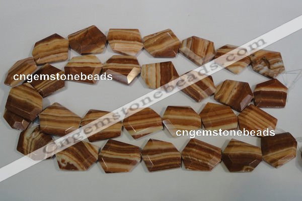 CSL86 15.5 inches 22*25mm freefrom silver leaf jasper beads wholesale