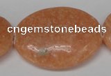 CSM40 15.5 inches 30*40mm oval salmon stone beads wholesale