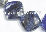 CSO04 15.5 inches 10mm rhombus A grade sodalite beads wholesale
