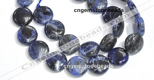 CSO10 15.5 inches A grade 10mm coin sodalite beads wholesale