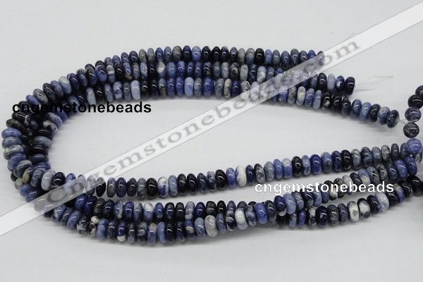 CSO40 15.5 inches 5*10mm rondelle sodalite gemstone beads wholesale