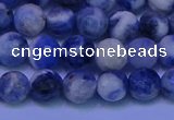CSO622 15.5 inches 8mm faceted round AB grade sodalite beads