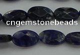 CSO715 15.5 inches 8*12mm faceted oval sodalite gemstone beads