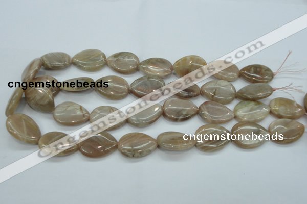 CSS207 15.5 inches 18*25mm flat teardrop natural sunstone beads