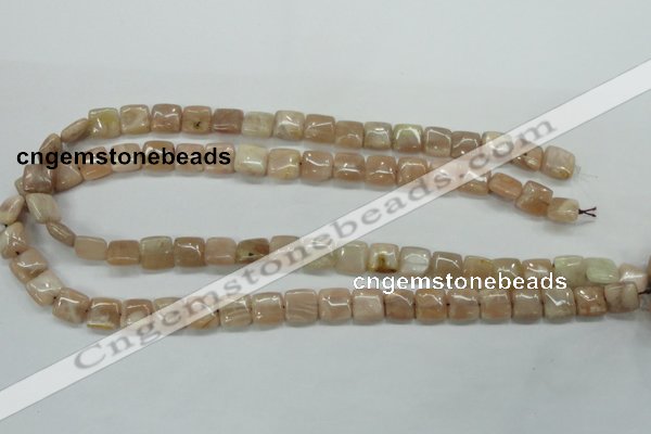 CSS208 15.5 inches 10*10mm square natural sunstone beads