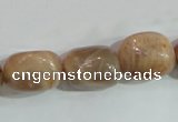 CSS254 15.5 inches 16*18mm nuggets natural sunstone beads