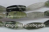 CSW112 15.5 inches 7*20mm rice seaweed quartz beads wholesale