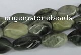 CSW114 15.5 inches 8*16mm twisted rice seaweed quartz beads wholesale