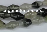 CSW118 15.5 inches 8*14mm rice seaweed quartz beads wholesale