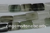 CSW140 15.5 inches 8*12mm rectangle seaweed quartz beads wholesale