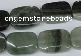 CSW143 15.5 inches 13*18mm rectangle seaweed quartz beads wholesale