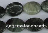 CSW154 15.5 inches 15*20mm oval seaweed quartz beads wholesale