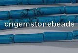 CTB342 15.5 inches 4*13mm tube imitation turquoise beads wholesale