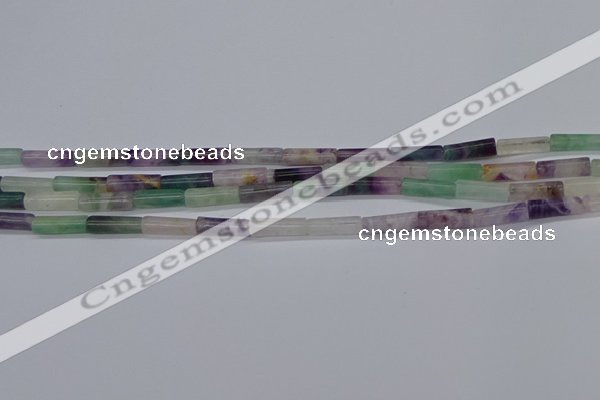 CTB348 15.5 inches 4*13mm tube fluorite beads wholesale